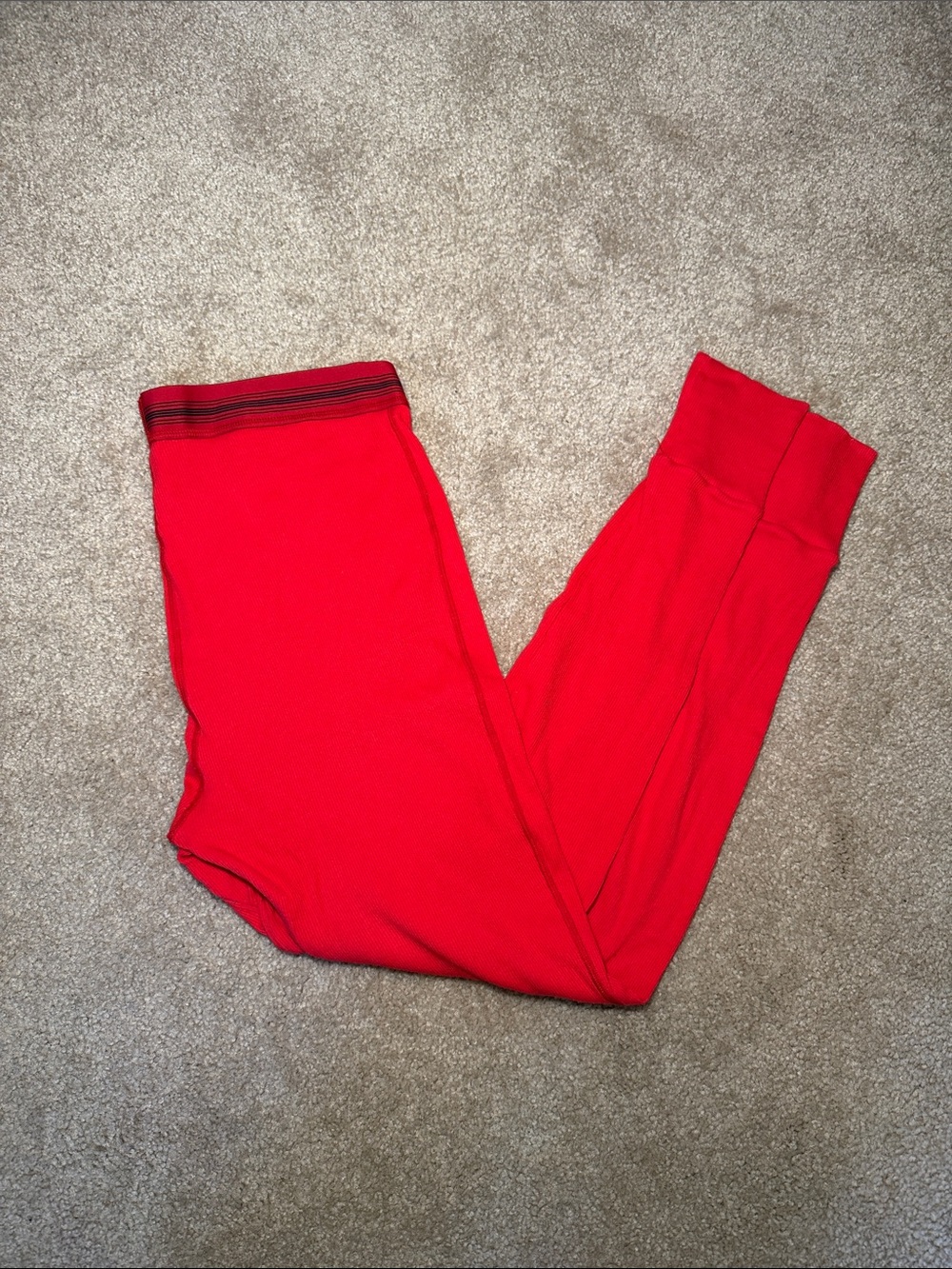 Skims Red Cotton Leggings